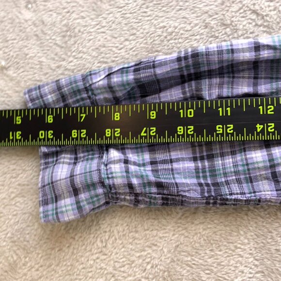 Eddie Bauer Womens Shirt Large Long Sleeve Plaid Button Up Classic Casual Purple - Picture 5 of 7